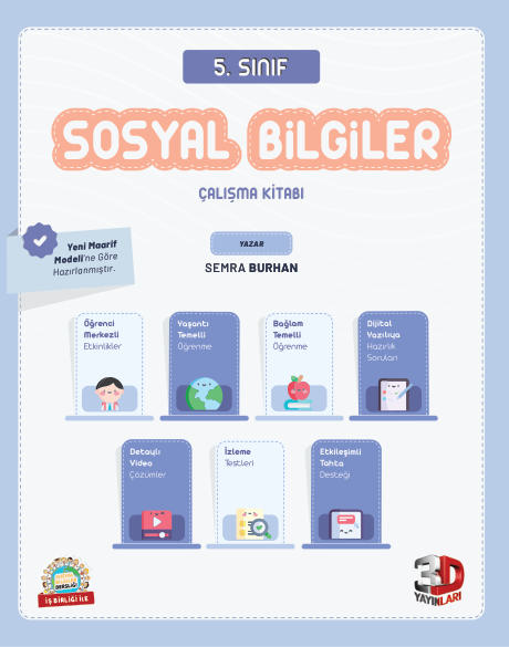 3D 5.Sınıf SosyalBilgiler Çalışma Kitabı