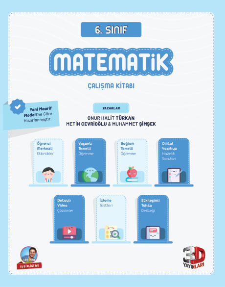 3D 6.Sınıf Matematik Çalışma Kitabı