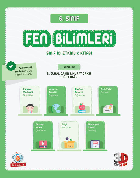 3D 6sinif FenBilimleri Sınıf İçi Etkinlik Kitabi