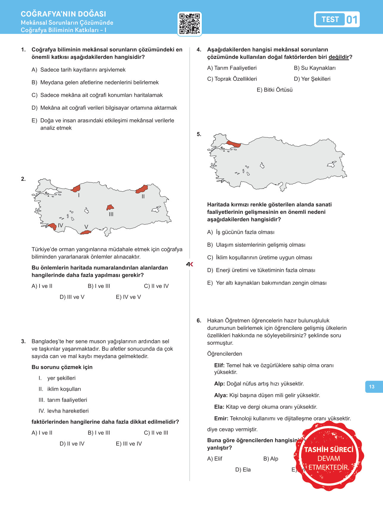 4K 11. SINIF COĞRAFYA ESB ÖRNEK SAYFALAR — sayfa 1