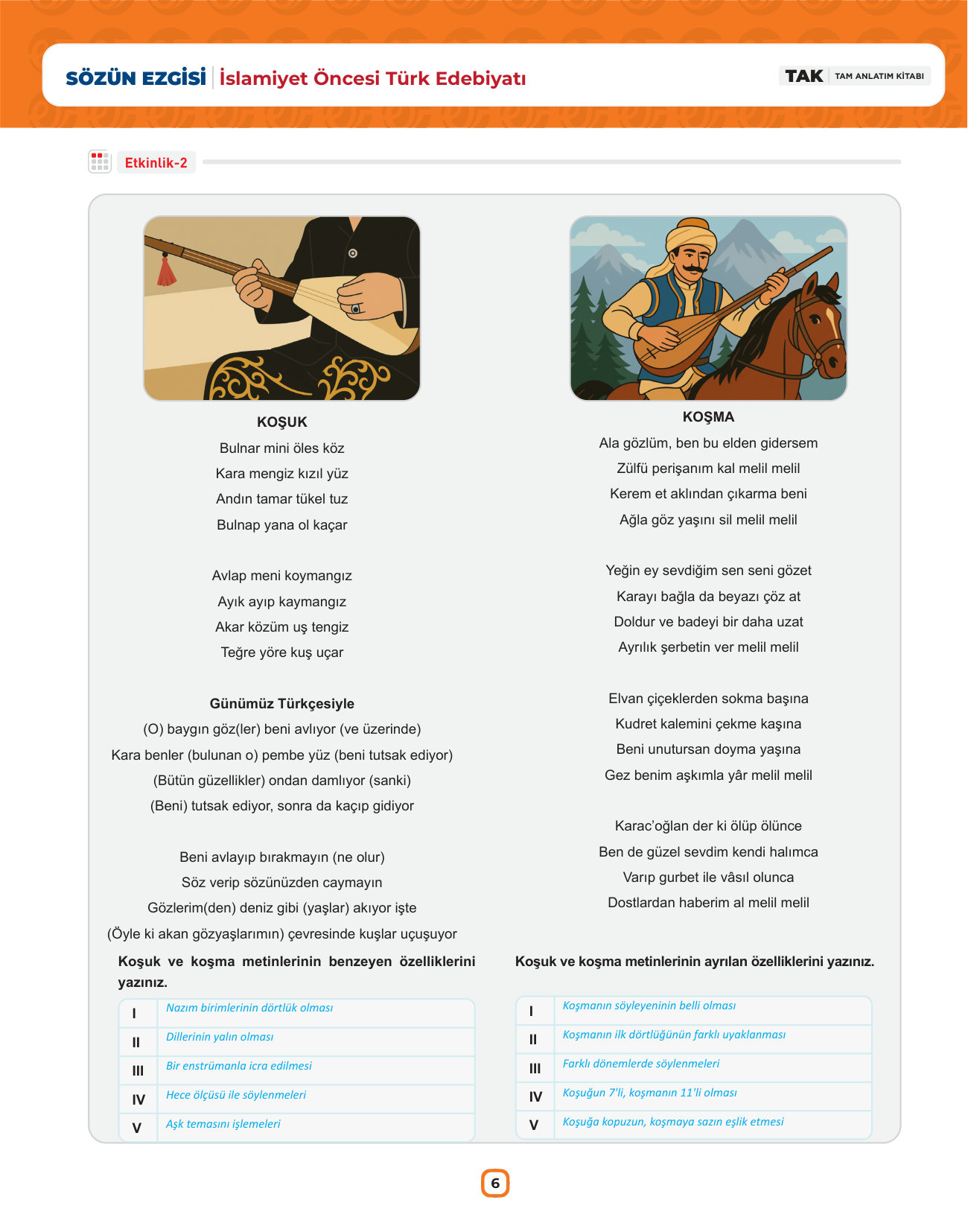 10. SINIF TDE TAM ANLATIM KİTABI ÖRNEK SAYFALAR — sayfa 1