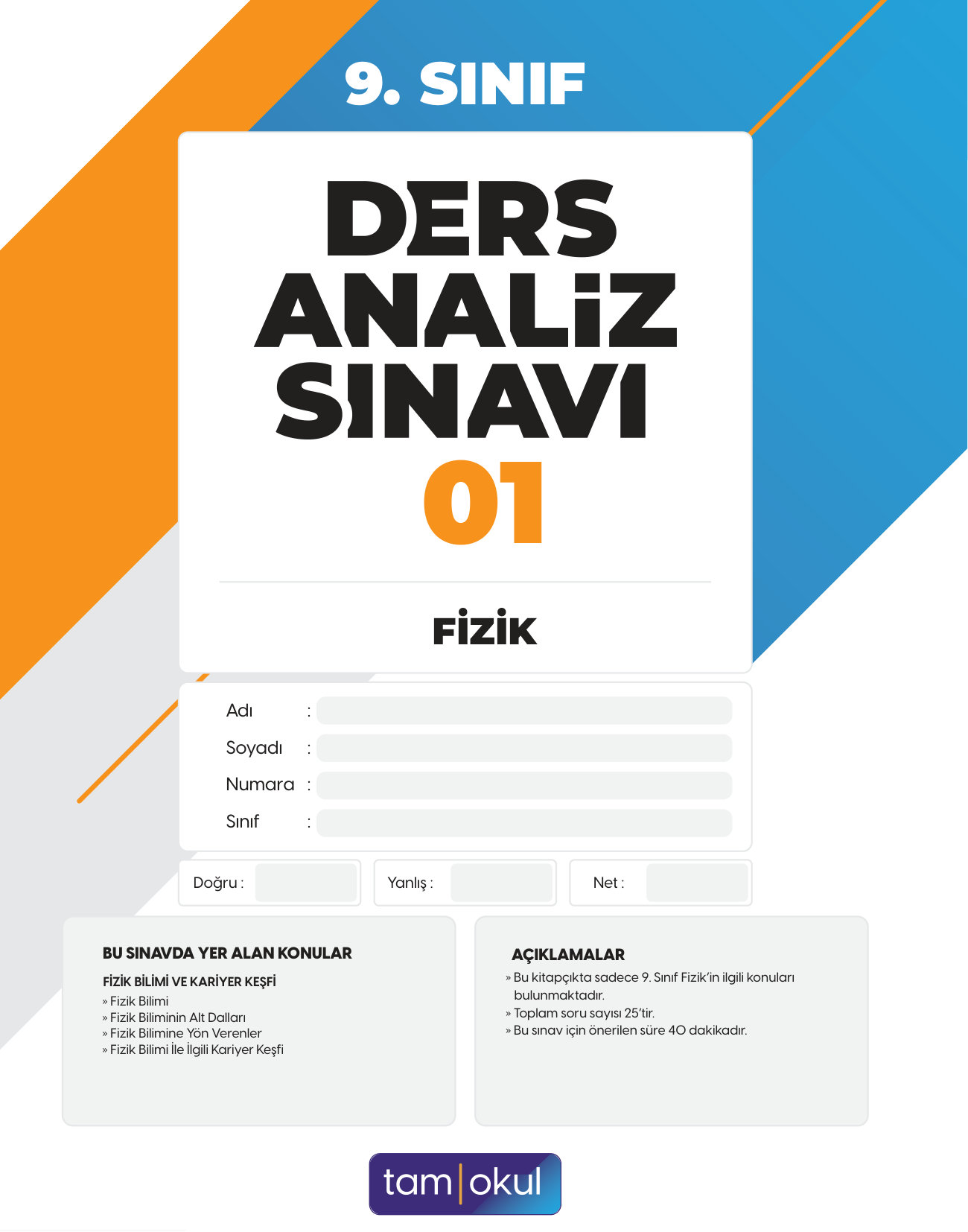 9. SINIF DAS FİZİK (2024-2025) — sayfa 1