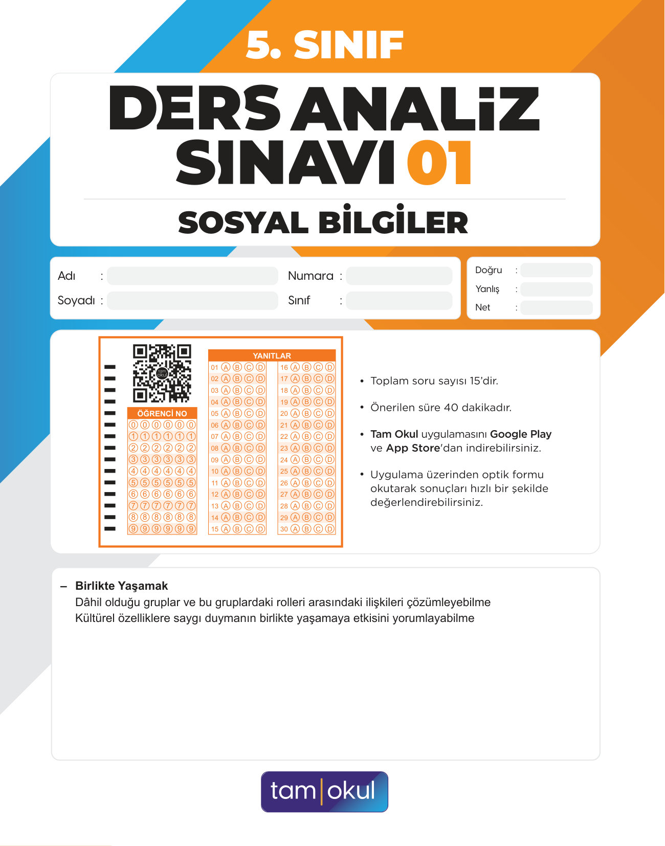 5 sınıf Sosyal Das — sayfa 1