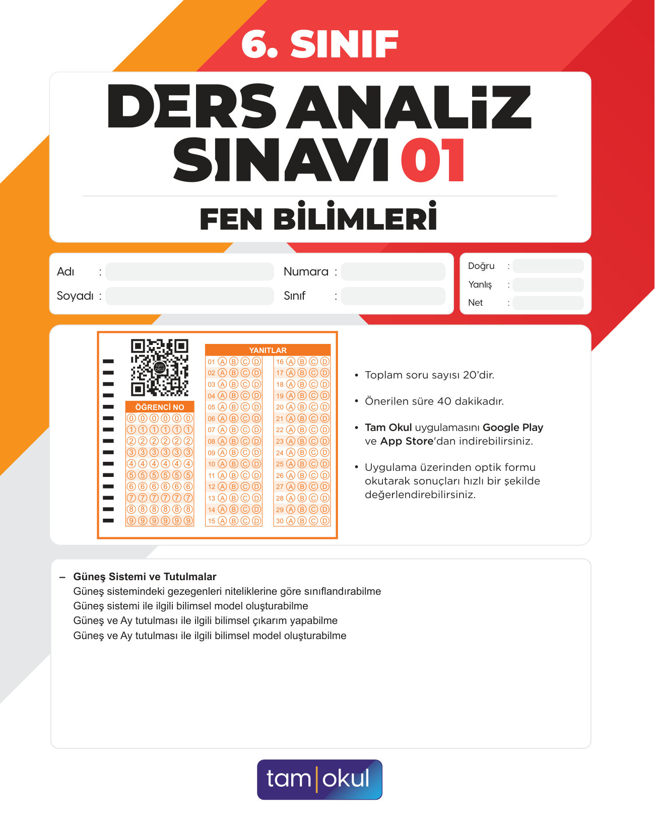 6 sınıf Fen Das — sayfa 1