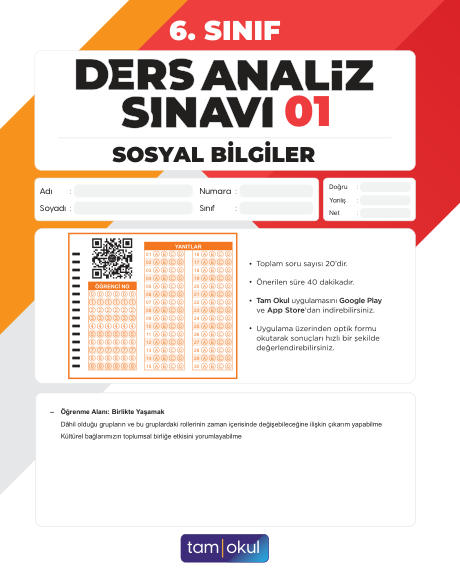 6 sınıf Sosyal Das