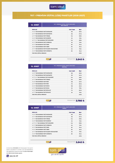 TKT+PREMIUM FIYAT LISTESI 2026-27